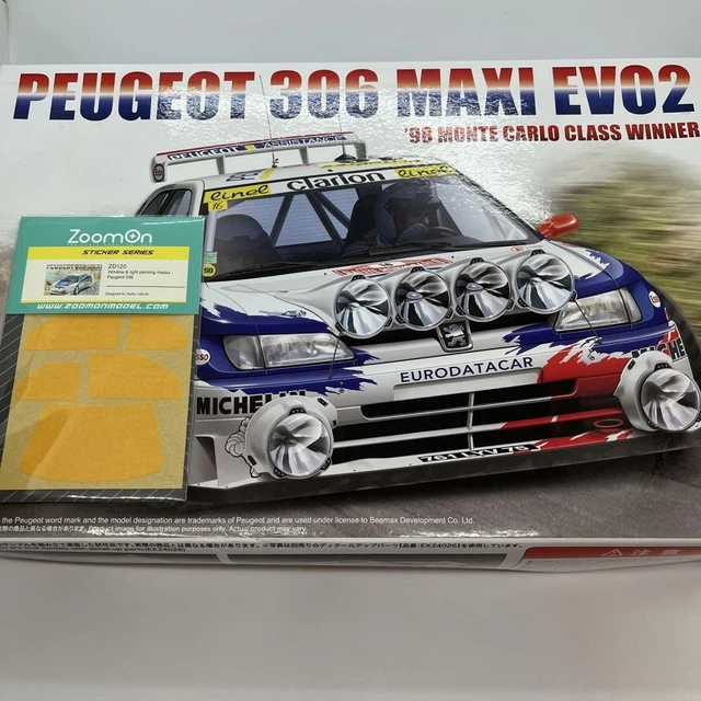 【新品】nunu Peugeot 306 Maxi EVO2 1/24 Peugeot 306 MAXI / PLATZ / nunu 1/24 / Scale Model / MONTE