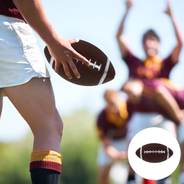 1 pz divertente giocattolo gonfiabile da rugby bambini giocattolo allenamento rugby giocattolo all'aperto rugby