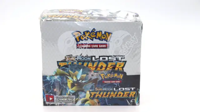 Pokemon Lost Thunder Display Booster Box - Sun and Moon - Gebrauchsspuren
