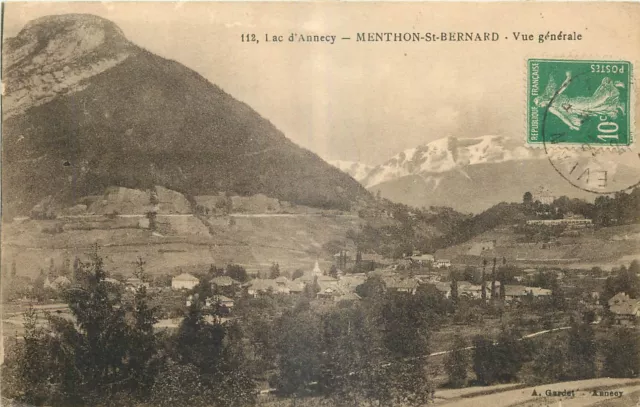 74  LAC D'ANNECY  MENTHON ST BERNARD  VUE GENERALE  A. Gardet Annecy  112