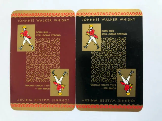 Vintage Swap Playing Cards: Johnnie Walker Scotch Whisky Whiskey Beverage Advert