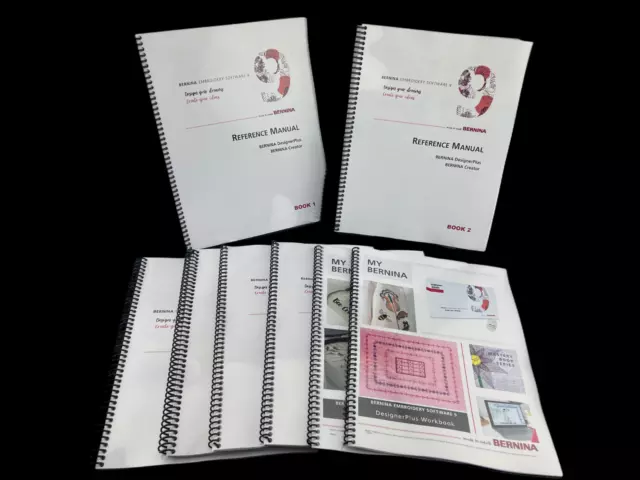 Bernina Embroidery Software 9 Manual & Mastery Bundle: 1,147 Pages - 8 Books