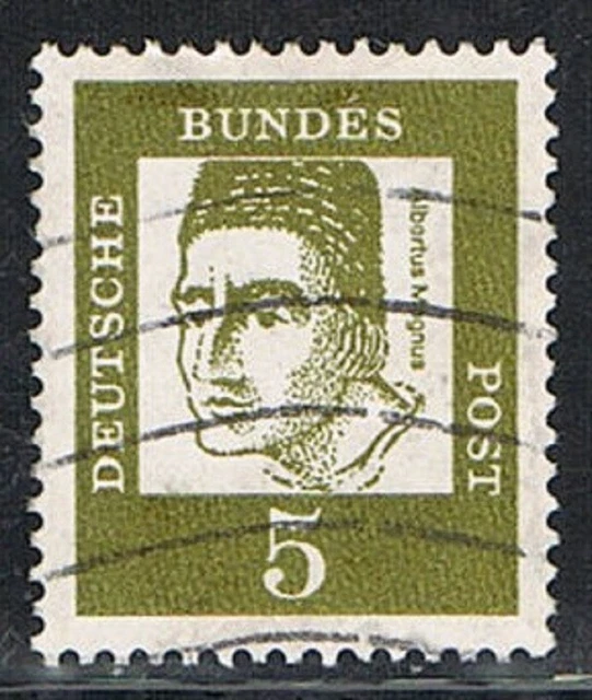Bedeutende Deutsche 005, 347 x, gestempelt Wellenstempel, ohne Fluoreszenz