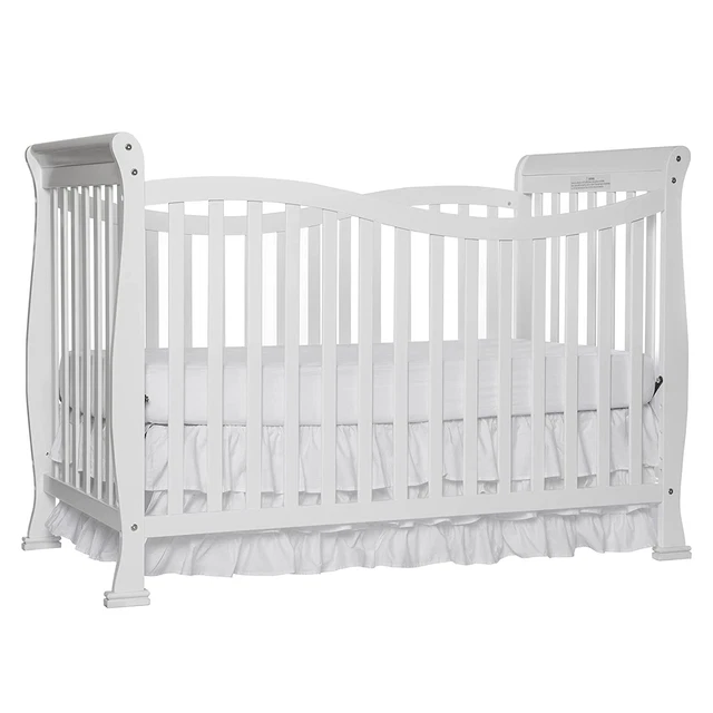 Violet 7-In-1 Convertible Life Style Crib in White, Greenguard Gold Certified, 4
