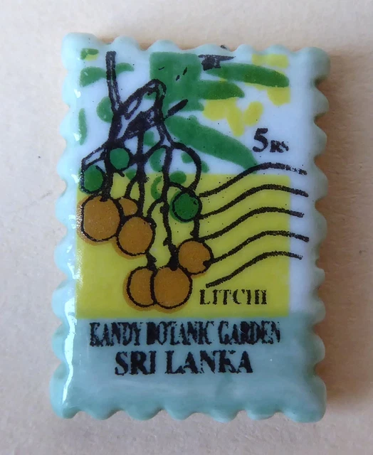Fève Bons Baisers d'ici et d'ailleurs - 2007 - Timbre du Sri Lanka