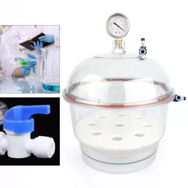Lab Desiccator Vacuum Jar Dessicator PP/PC Vacuum Dryer with Lid