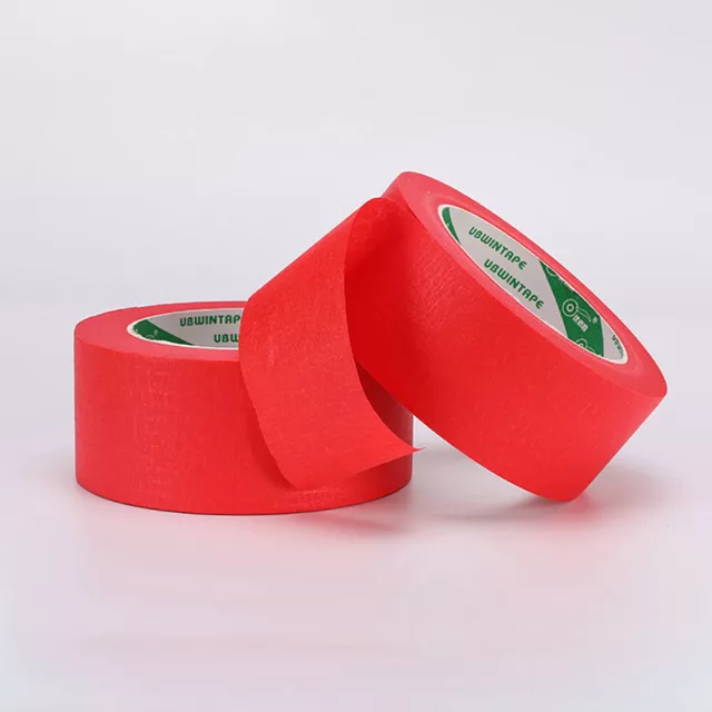 50M Red Masking Tape Painting Painter Craft Automotive Car Easy Tear Writable