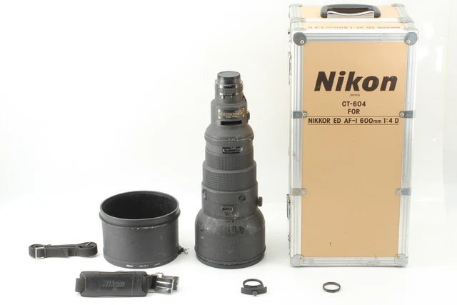 [Exc+5 in Trunk] Nikon AF-I Nikkor 600mm f4 D Telephoto Lens CT-604 From Japan