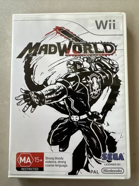 Mad World Madworld Nintendo Wii Complete with Cartridge, Case and Manual  Tested