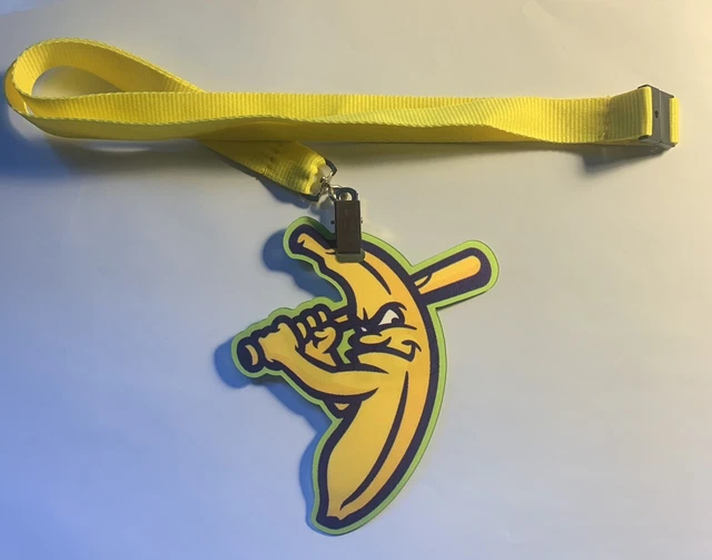 SAVANNAH BANANAS 2023 VIB World Tour Lanyard Banana Ball Baseball 40.