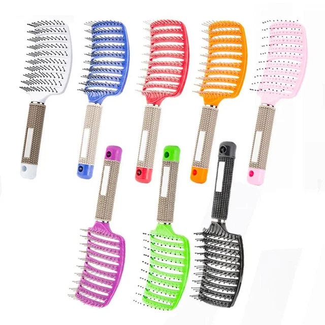Spazzola per capelli cava pettine anti-aggrovigliamento capelli pettine massaggio cura capelli salone Regno Unito