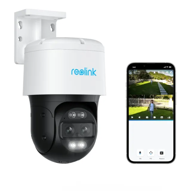 Reolink 4K PTZ Security Camera Dual Lens AI Detection 6X Hybrid Zoom Auto Tracks