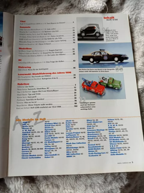 Modell Fahrzeug 4 / 1998 - Audi TT und BMW 3er in 1:18 2