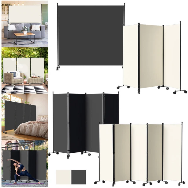 Paravento Frangivista Per Balcone E Giardino – 180x178 Cm, Motivo Fiori Verdi, Telaio In Acciaio, Divisorio Da Esterno