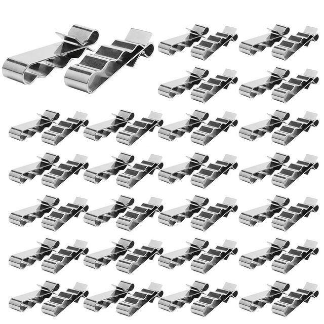Clips de cable de acero inoxidable 304 compactos y seguros para panel solar 50 piezas