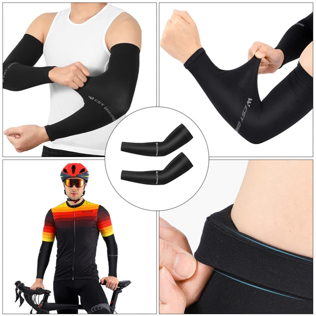 CODIRATO 2 Paires Manchette Anti UV Homme et Femme Manche de Bras