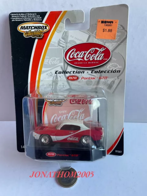 MATCHBOX COLLECTIBLES - COLLECTION COCA COLA - PONTIAC GTO 1970  au 1/64 °