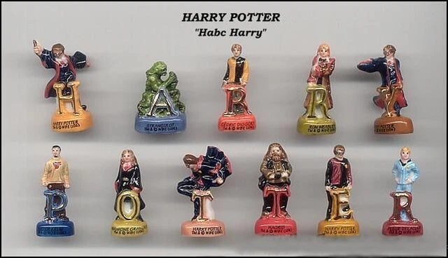 SERIE COMPLETE DE Feves Harry Potter -Les Lettres-Filet Or EUR 22,00