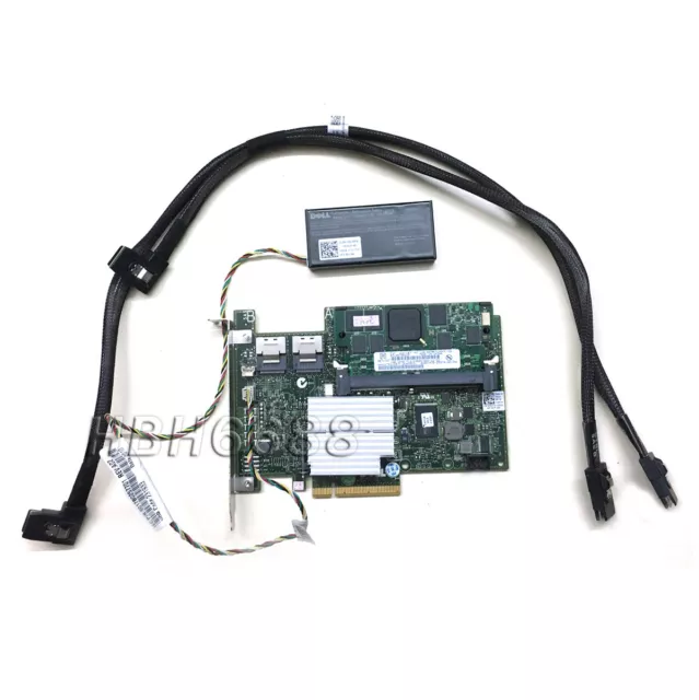 Dell Perc H700 512MB PowerEdge Server  SAS Raid Controller & BATTERY CABLE KIT