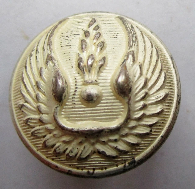 Bouton bombé en métal argenté pour la Gendarmerie de l'air 21 mm