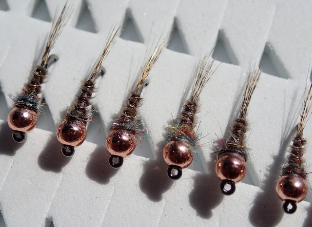10 Perle Di Tungsteno Fendute 0.28g (3.5mm) Per Mosche Ninfa - Pesca A Mosca In Fiume