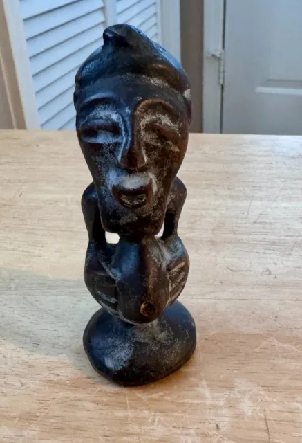 African Wood Carved Figure Sculpture Statue Africa Old Vintage Tribal Art RARE!