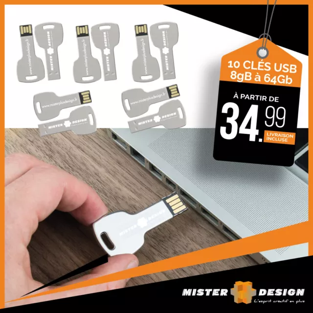 10 Clés USB Key 8Gb - 16Gb - 32Gb - 64 Gb - livraison gratuite - envoi suivi