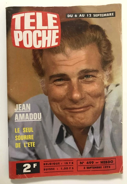 ►TELE POCHE n°499 - 1975 - JEAN AMADOU - MARILYN MONROE - SERGE LAMA