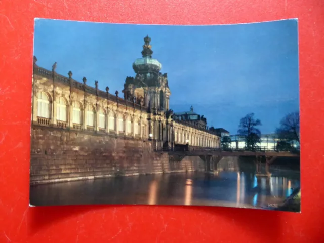 Dresden - Zwinger - Kronentor - Barock Schloss - Nacht - DDR - 1972