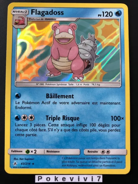 Pokemon Card FLAGADOSS 43/214 Holo Sun & Moon 10 SL10 EN NEW