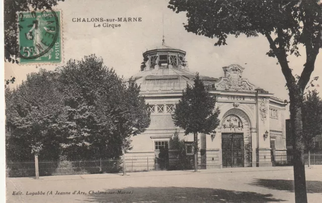 Cpa 51 Chalons Sur Marne Le Circus