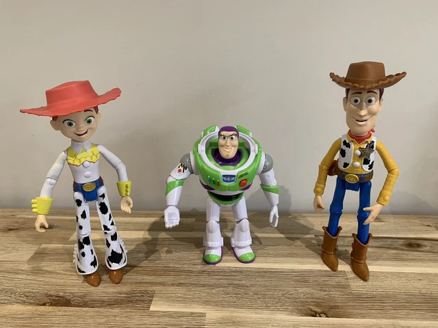 DISNEY PIXAR TOY Story Talking Woody Jessie Buzz Lightyear Toy Bundle ...