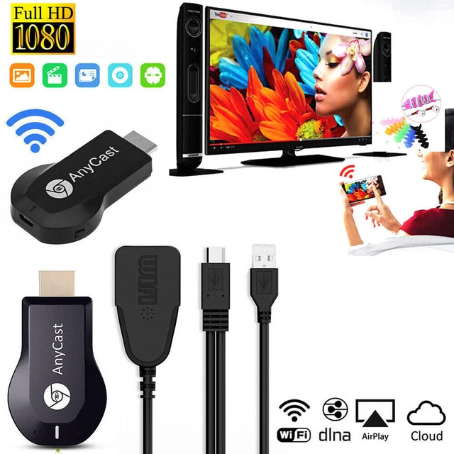 1080P 4K HDMI WiFi Miracast Airplay TV Wireless Display DLNA Dongle Adapter