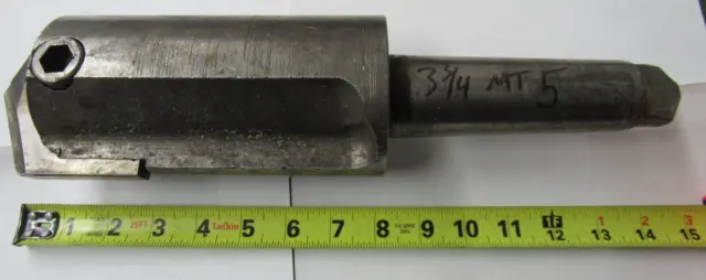 MT5 #5 Morse Taper Shank Spade Drill carbide Insert Holder 3 3/4 lathe drill bit