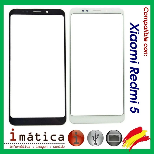 Verre de Rechange Frontal Pour Xiaomi Redmi 5 Ecran Tactile Blanc Noir
