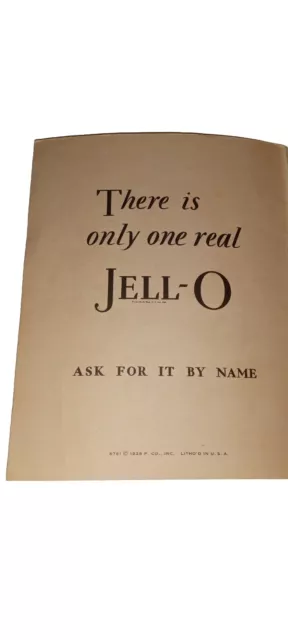 1928 Jell-O Today What Salad What Dessert Recipe Book 24pg Color Picture 4A 2