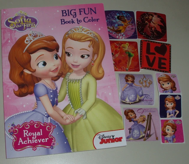 DISNEY JUNIOR SOFIA the FIrst ‘Royal Achiever' Fun Coloring Book 8"x11