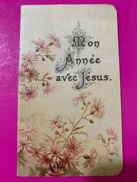 Santino Holy Card, Libretto In Francese Di Preghiere Antico  - Rif. 11205