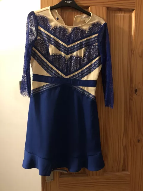 Shenbolen Royal Blue Lace Dress Size 8-10,like Lucy Meck Dress,worn Once