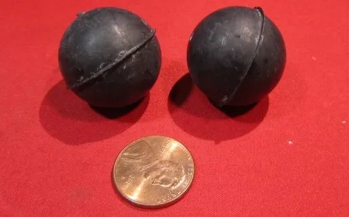Neoprene Rubber Ball, Black, 1.0" Dia, 10 Pcs