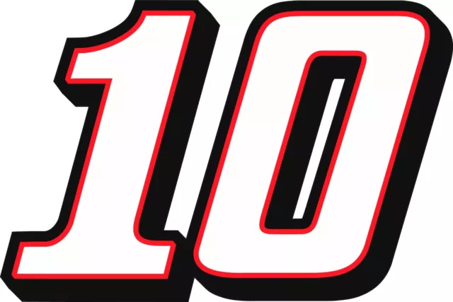 NEW FOR 2024 #10 Noah Gragson Racing Sticker Decal - SM thru XL - Various color