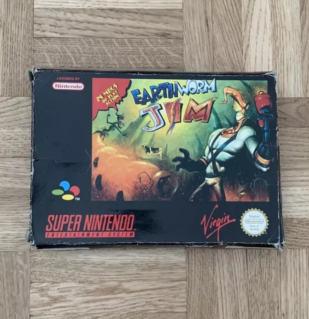 Jeu Earthworm Jim Super Nintendo SNES Pal Euro