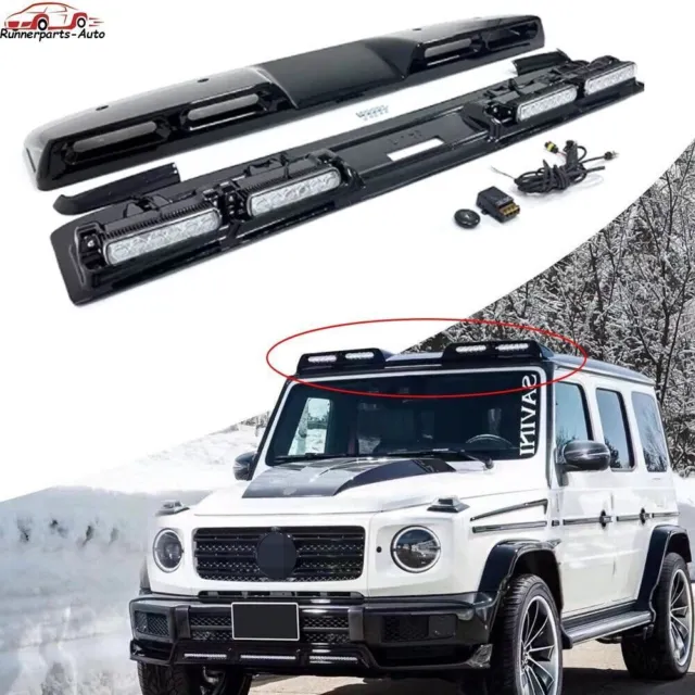 Roof Top Light Bar LED DRL ABS Fits for Benz G CLASS W464 2019-2023 G63 G500 550