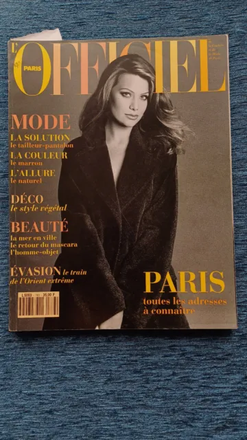 l'Officiel de la Couture et de la Mode de Paris, 783, Novembre 1993, France