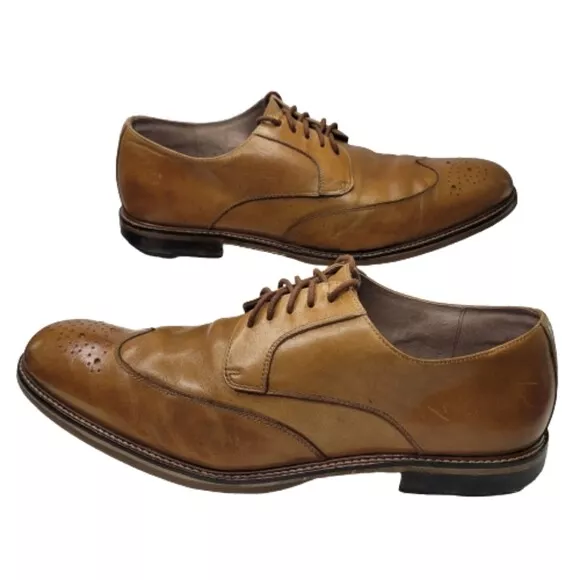 BANANA REPUBLIC MEN'S Shoes Size 11.5 Brown Baroque Wingtip Leather ...