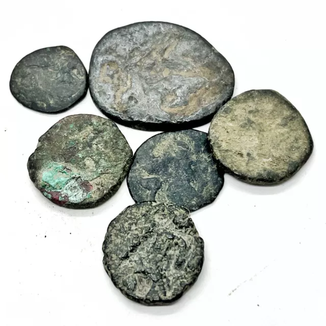 Authentic Ancient Or Medieval Copper Coin Artifact Lot Found In Afghanistan — W