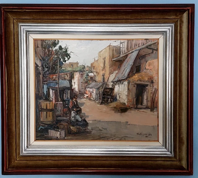 Dipinto olio di Nicola Canzanella 1934-2014.