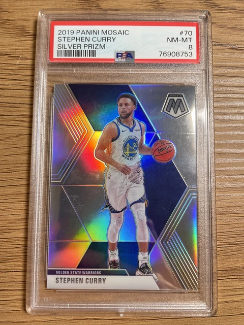 Steph Curry Cards Stephen Curry 2019 Panini Silver Prizm #98 (PSA