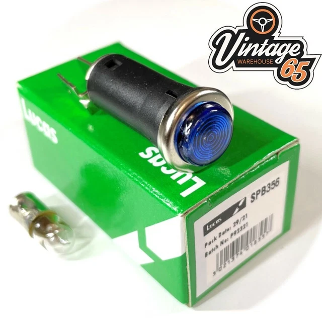 LUCAS SPB356 BLUE Dashboard Warning Light Hazard Lamp 12v Bulb Classic Car Bike £5.95 PicClick UK