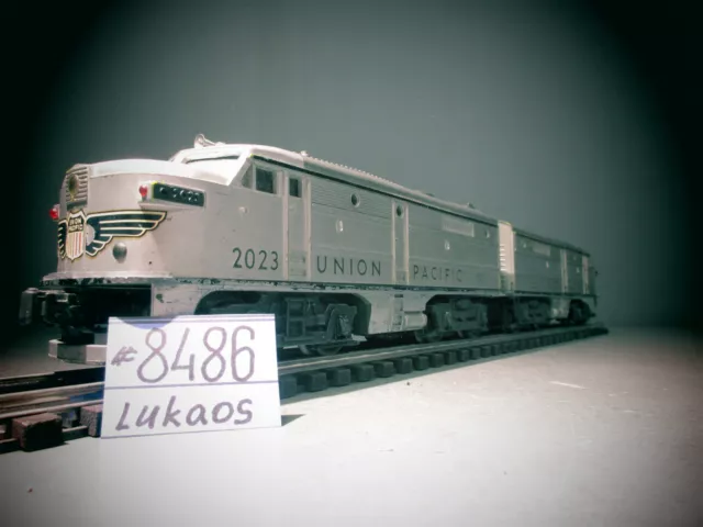 Postwar Lionel 2023 Union Pacific Alco AA Diesel Locomotive Set O 027 Gauge.